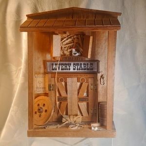 Old West Diorama LIVERY STABLE antique/vintage